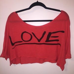 Love Crop Top